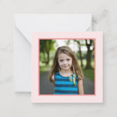 Sweet Pink Candy Valentine's Classroom Fotokarte Mitteilungskarte (Rückseite)