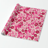 Sweet Pink Cheetah Chic - Wrapping Paper Roll Geschenkpapier (Ungerollt)