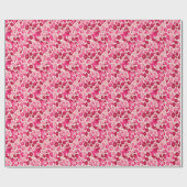 Sweet Pink Cheetah Chic Wrapping Paper Roll Geschenkpapier (Flach)