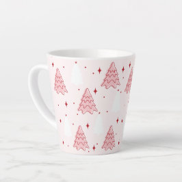 Sweet Pink Christmas Tree Latte Tasse