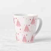Sweet Pink Christmas Tree Latte Tasse (Rechte Ecke)