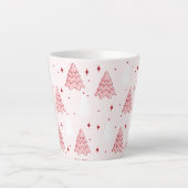 Sweet Pink Christmas Tree Latte Tasse (Vorderseite)