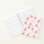 Sweet Pink Christmas Tree Spiral Notebook Notizblock (Innenseite)