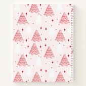 Sweet Pink Christmas Tree Spiral Notebook Notizblock (Rückseite)