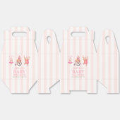 Sweet Pink Circus Karneval Teddy Bear Baby Dusche Geschenkschachtel (Ungeklappt)