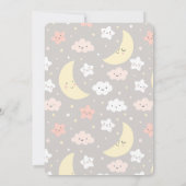 Sweet Pink Clouds Kinderdusche Einladung Rosa (Rückseite)