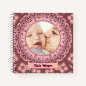 Sweet Pink Country Lace Baby Daughter Foto Notizblock (Vorderseite)