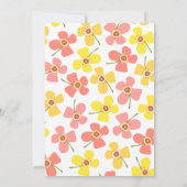 Sweet Pink Daisies Chic Fun Brautparty Party Einladung (Rückseite)