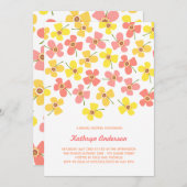 Sweet Pink Daisies Chic Fun Brautparty Party Einladung (Vorne/Hinten)