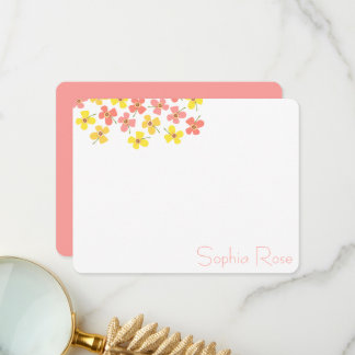 Sweet Pink Daisies Pop Blume Chic New Baby Girl Dankeskarte