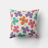 Sweet Pink Daisy Pop Niedlich Summer Blume Muster Kissen (Rückseite)