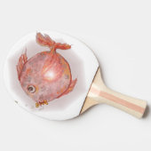 Sweet Pink Dogfish mit Knochen Tischtennis Schläger (Seitenansicht)