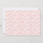 Sweet Pink Donut Girl Foto 1. Geburtstag Einladung (Rückseite)