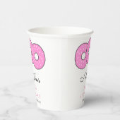 Sweet Pink Donuts Baby Sprinkle Dusche Pappbecher (Rechts)