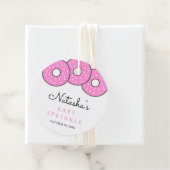 Sweet Pink Donuts Girl Baby Sprinkle Geschenkanhänger (Beispiel)