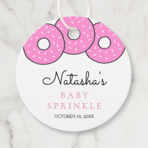 Sweet Pink Donuts Girl Baby Sprinkle Geschenkanhänger