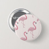 Sweet Pink Flamingo Button (Vorne & Hinten)