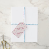 Sweet Pink Flamingo Geschenkanhänger (Mit Garn)