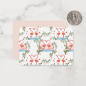 Sweet Pink Flamingos Valentine Childrens Karten (Vorderseite/Rückseite Beispiel)