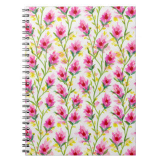 Sweet Pink Floral Pattern  Notizblock