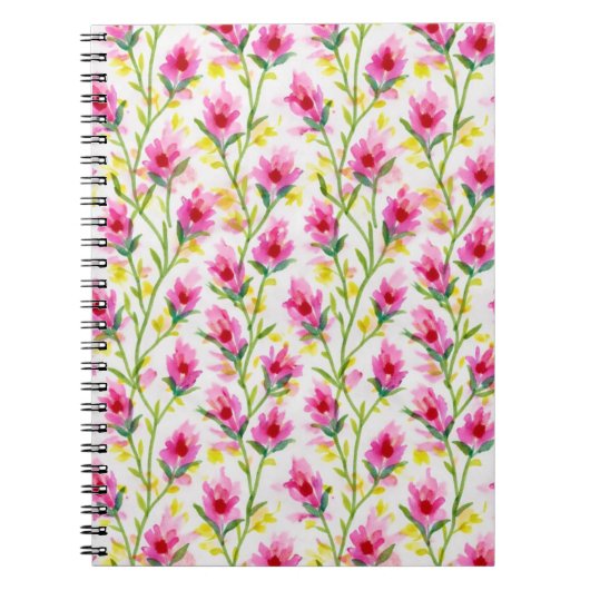 Sweet Pink Floral Pattern  Notizblock (Vorderseite)