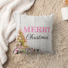 Sweet Pink Frohe Weihnachtsbaum & Presents Urlaub Kissen