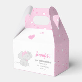 Sweet Pink Gefallen Box mit Elephant Geschenkschachtel