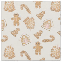 Sweet Pink Gingerbrot Weihnachten nahtloses Muster