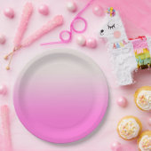 Sweet Pink Gradient Ombre Pappteller (Party)