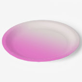Sweet Pink Gradient Ombre Pappteller (Schrägansicht)