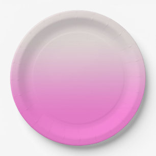 Sweet Pink Gradient Ombre Pappteller