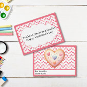 Sweet Pink Hearts Mini-Klasse Valentinstag Mitteilungskarte