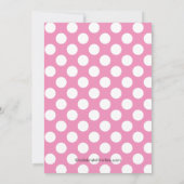 Sweet Pink Ladybugs zum Geburtstag Einladung (Rückseite)