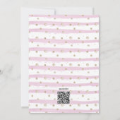 Sweet Pink Lemonade Baby Shower Einladung (Rückseite)