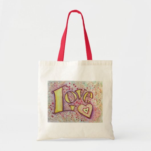 Sweet Pink Liebe Malen Tasche (Vorne)