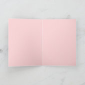 Sweet Pink Lila Teddy Bär & Herz Muster Karte (Innenseite)