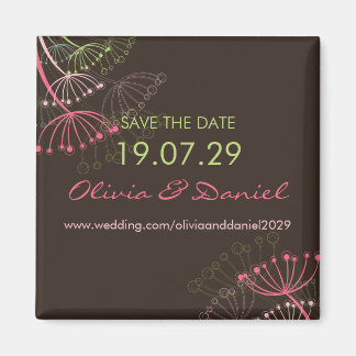 Sweet-Pink-Lüstern speichern das Date Magnet
