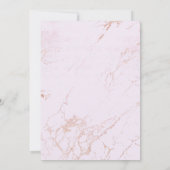 SWEET PINK MARBLE ELEGANT CLASSIC WEDD EINLADUNG (Rückseite)