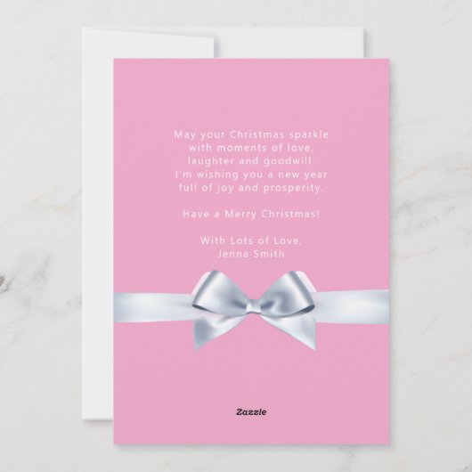 Sweet Pink Niedlich Weihnachten Weihnachten Weihna (Rückseite)