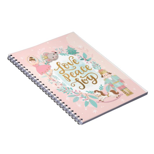 Sweet Pink Nutcracker Ballerina Notebook & Journal Notizblock (Rechte Seite)