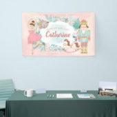 Sweet Pink Nutcracker Ballerina Signs & Banners Banner (Messeveranstaltung)