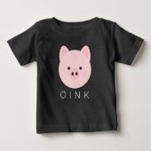 Sweet Pink Pig Baby T-shirt (Vorderseite)