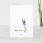 Sweet Pink Princess Castle - Grußkarte Karte (Rückseite)