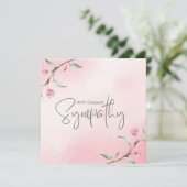 Sweet Pink Roses Beileid (Stehend Vorderseite)