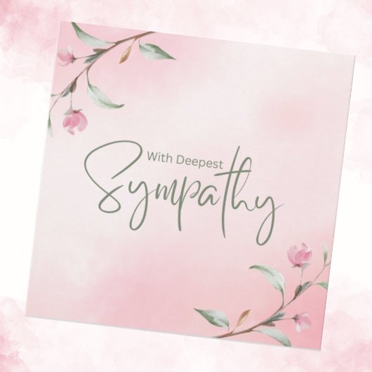 Sweet Pink Roses Beileid