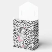 Sweet Pink Snow Leopard Baby Dusche Gefälligkeitsb Geschenkschachtel (Geöffnet)