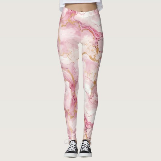 Sweet pink Taffy Candy Leggings (Vorderseite)