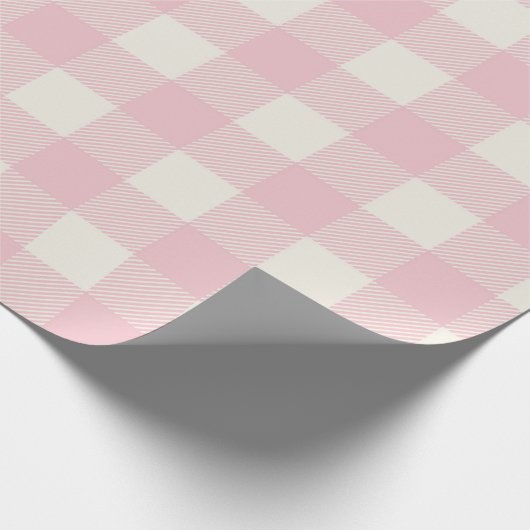 Sweet Pink Textured Pattern Wrapping Paper Geschenkpapier (Ecke)