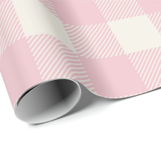 Sweet Pink Textured Pattern Wrapping Paper Geschenkpapier (Rolleneckpunkt)