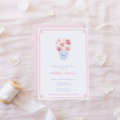 Sweet Pink und Blue Little Girl Baby Dusche Party Einladung